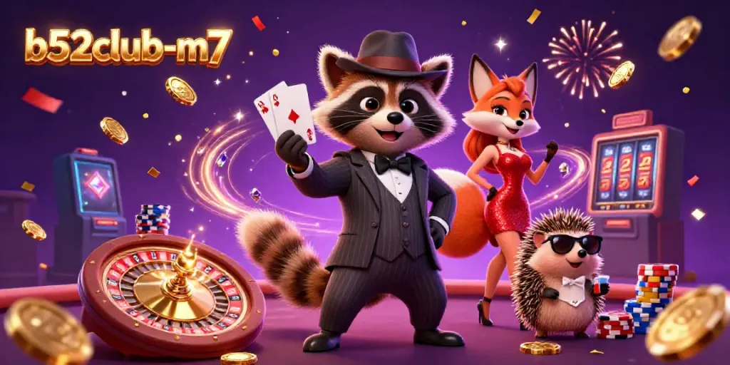 Experience thrilling action at b52club-m7 with vibrant 3D casino characters and joyful play.