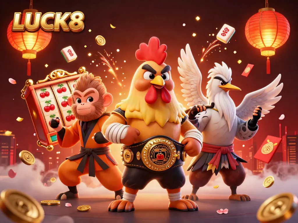 Play exciting games at LUCK8 with fierce characters and dazzling casino elements.