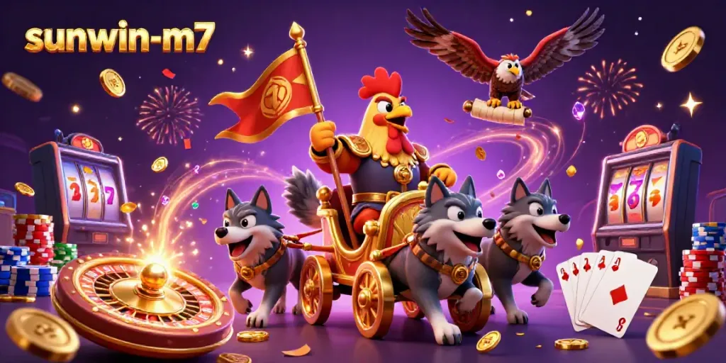 Experience the excitement of sunwin-m7 with a dynamic scene of gambling triumph.