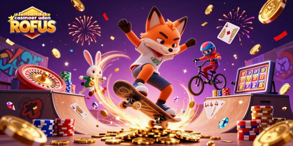 Experience the excitement of udenlandske casinoer uden ROFUS with stunning 3D characters and casino elements.
