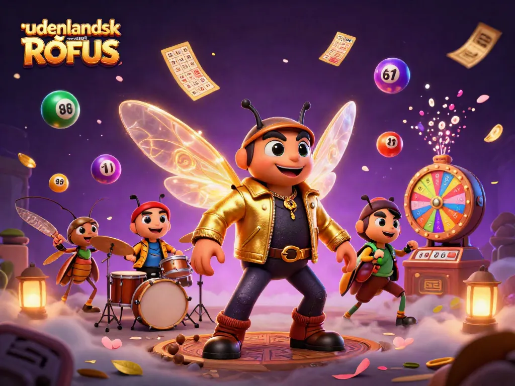 Experience the thrill of playing udenlandsk casino uden ROFUS with vibrant lottery games and animated characters.