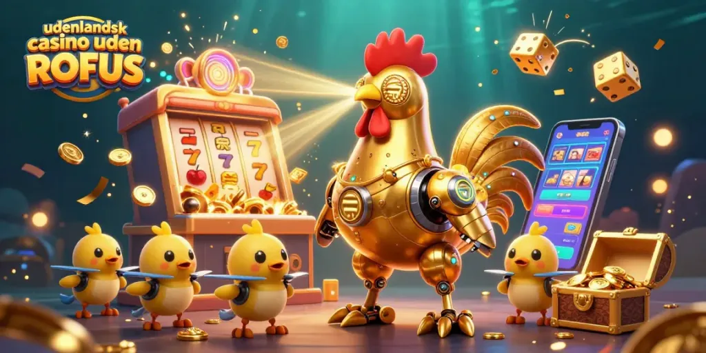 Experience excitement at udenlandsk casino uden ROFUS with vibrant gaming elements and dynamic characters.