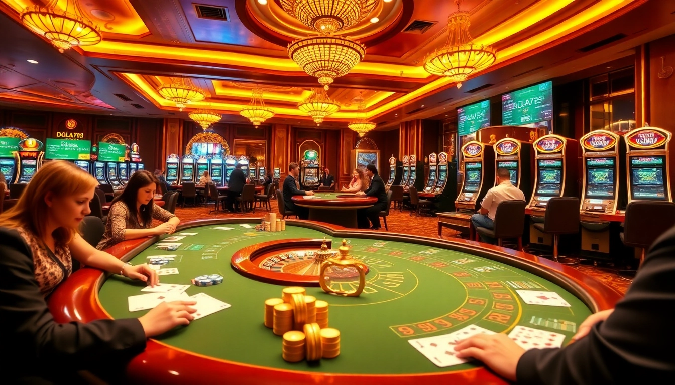 Players enjoying exciting games at DOLA789's professional online casino platform.