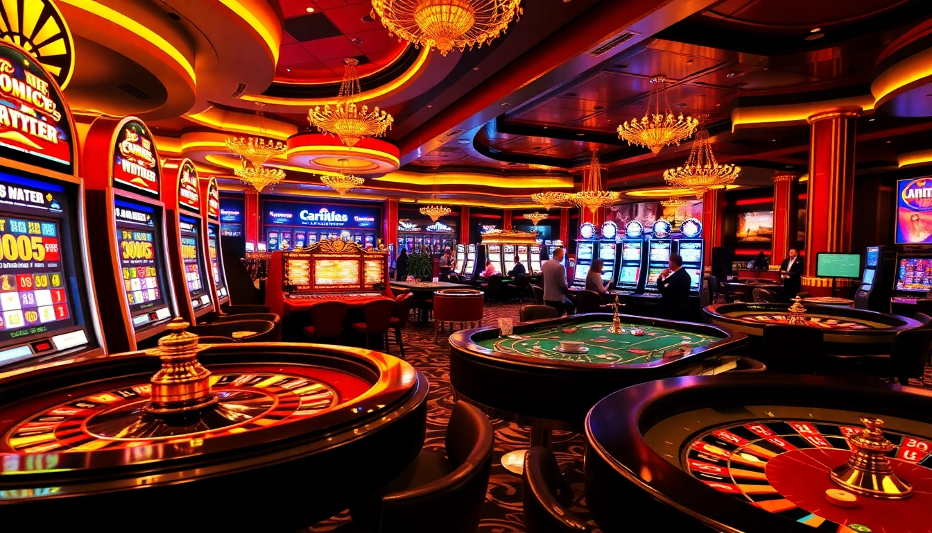 Players enjoying the excitement of C168's casino experience with vibrant slot machines.