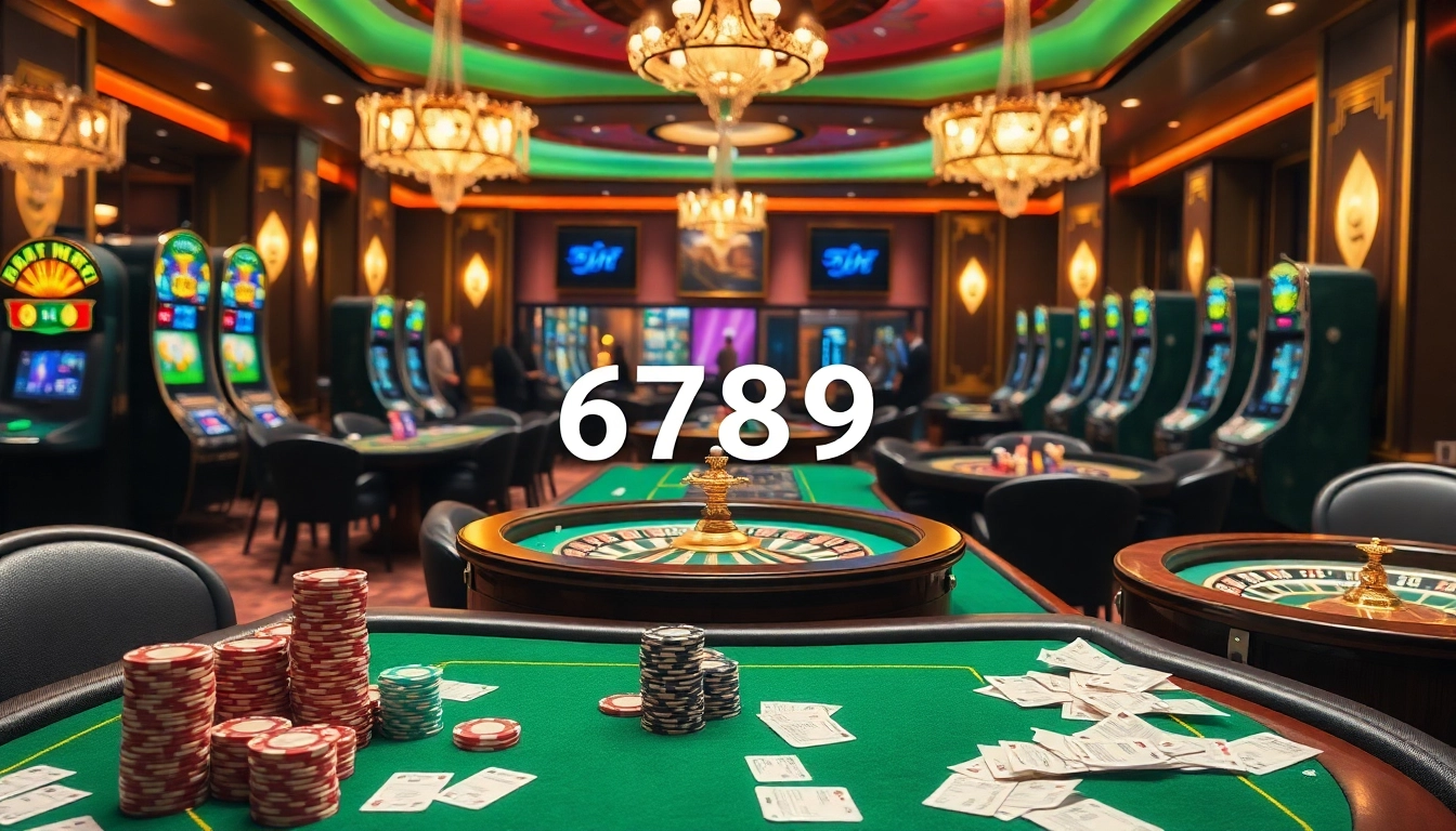 Action-packed gaming at 6789 casino, showcasing vibrant tables and exciting roulette wheels.