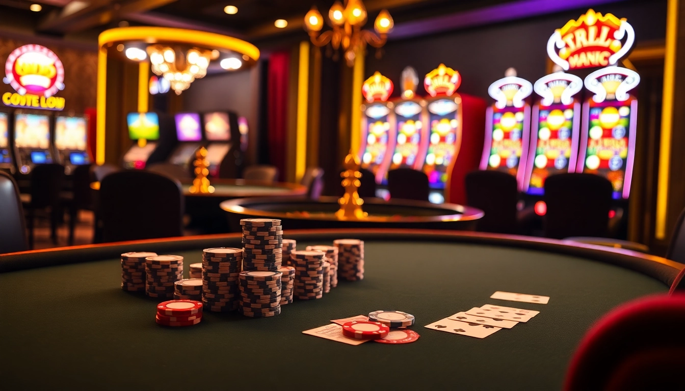 Experience the thrill of gaming at u888 com with luxurious poker chips and vibrant casino tables.