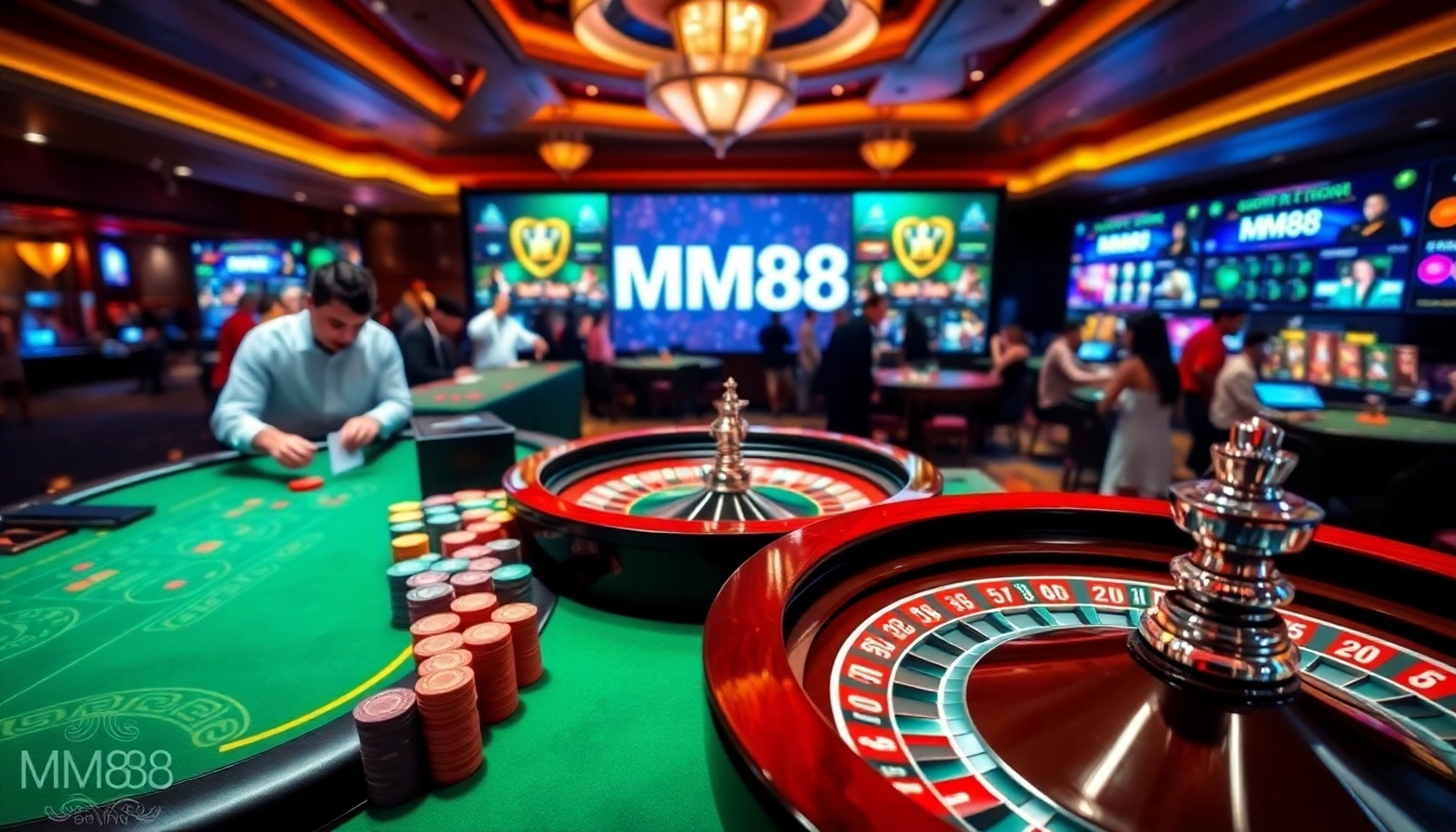 Experience electrifying moments at MM88 casino, featuring exhilarating games and vibrant poker tables.