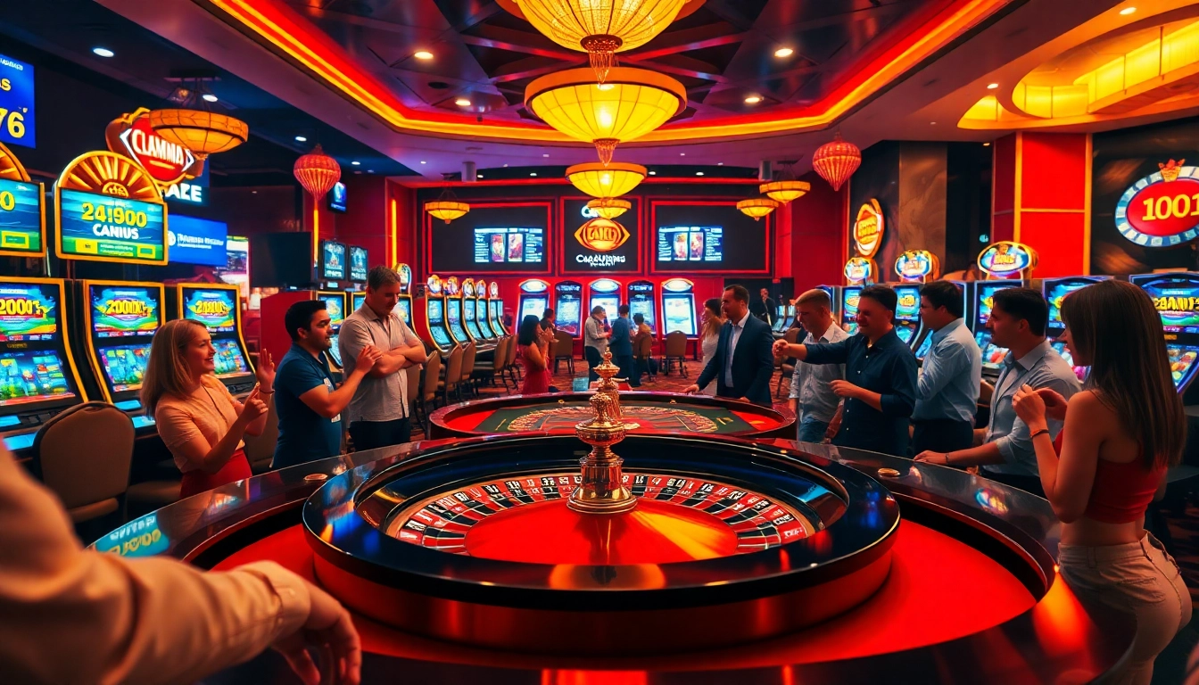 Jouer à des jeux passionnants de casino en ligne avec une ambiance animée et glamour.