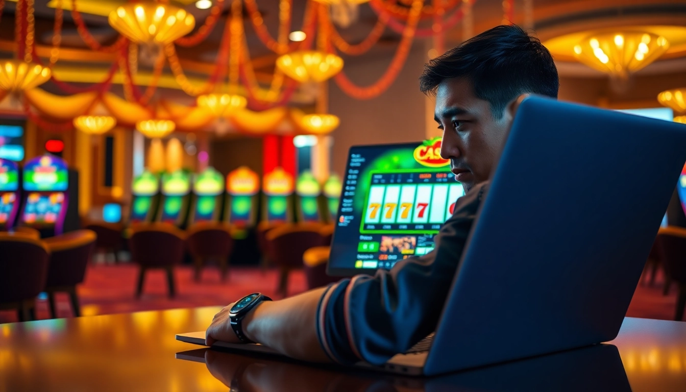 Profitez du casino en ligne avec une expérience immersive sur un ordinateur.