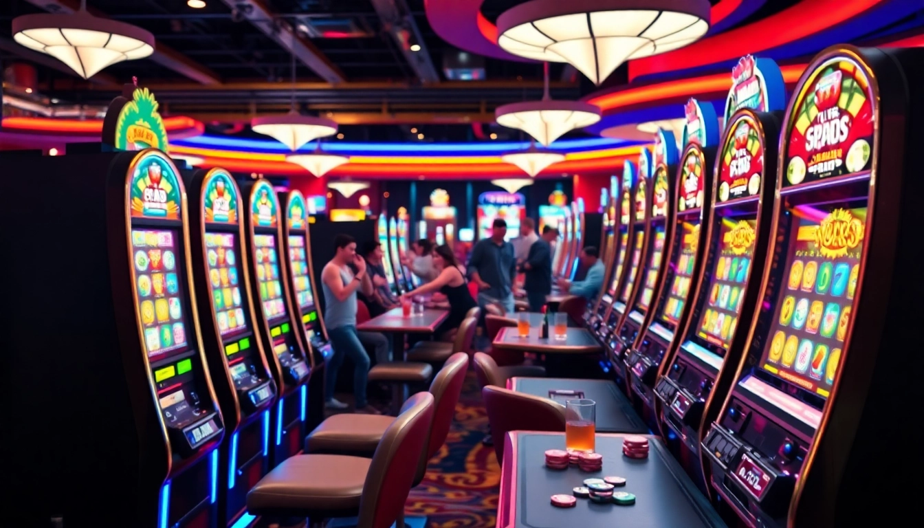 Jouer à des jeux passionnants de casino en ligne avec des machines à sous colorées. related image