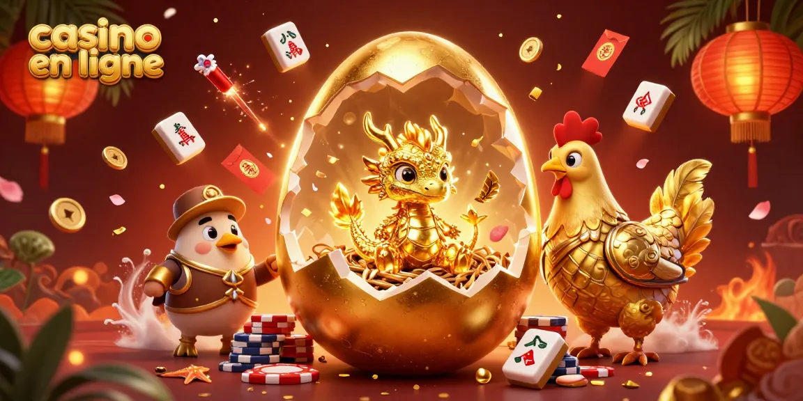 Gagnez au casino en ligne avec des jeux immersifs et un dragon doré protecteur.