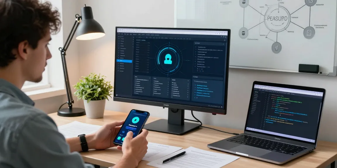 Analyse de l'application espion comment savoir dans un bureau de cybersécurité, montrant un expert analysant des données sur un smartphone.