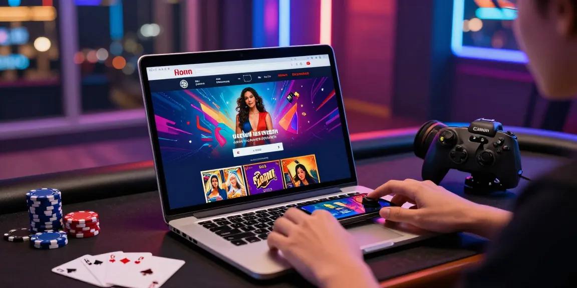 un nouveau casino en ligne moderne affichant une interface colorée sur l'écran d'un ordinateur avec des éléments de jeu attirants.