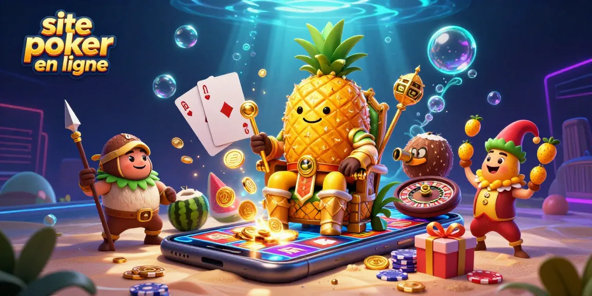 Résolvez des mains exaltantes sur le site poker en ligne avec le roi des ananas.