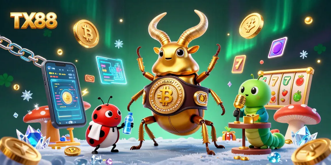 Engage in the thrilling world of TX88 with a vibrant boxing-themed 3D casino illustration.
