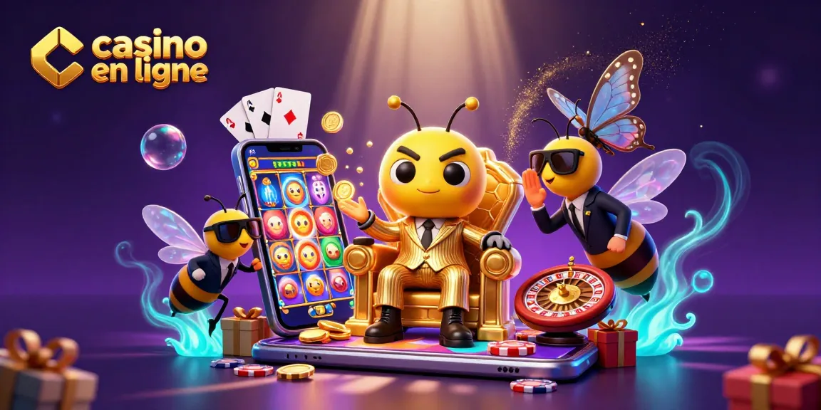 Jouez à des jeux captivants dans le casino en ligne avec des personnages animés et des éléments de jeux.