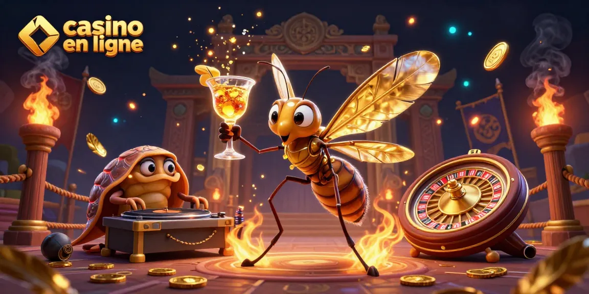 Profitez des casinos en ligne avec une ambiance animée mettant en vedette un moustique mascotte, un DJ trilobite, et une roulette ammonite.