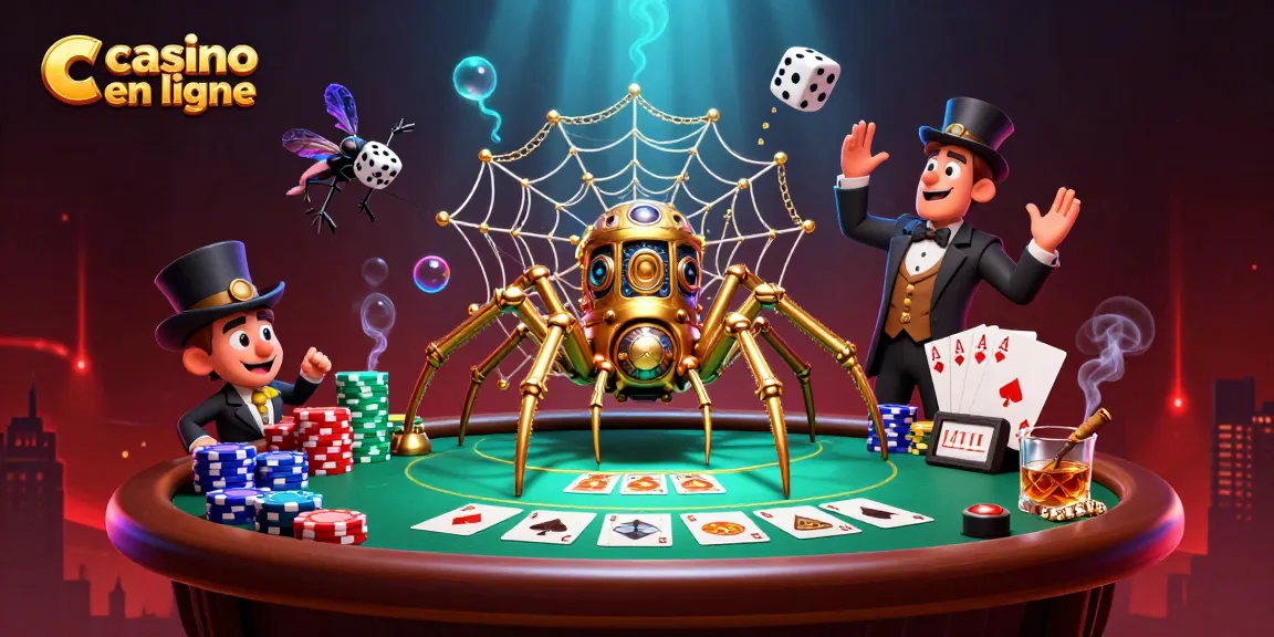 Le casino en ligne offre une expérience captivante avec une araignée steampunk, des dés piégés et une ambiance de jeu immersive.