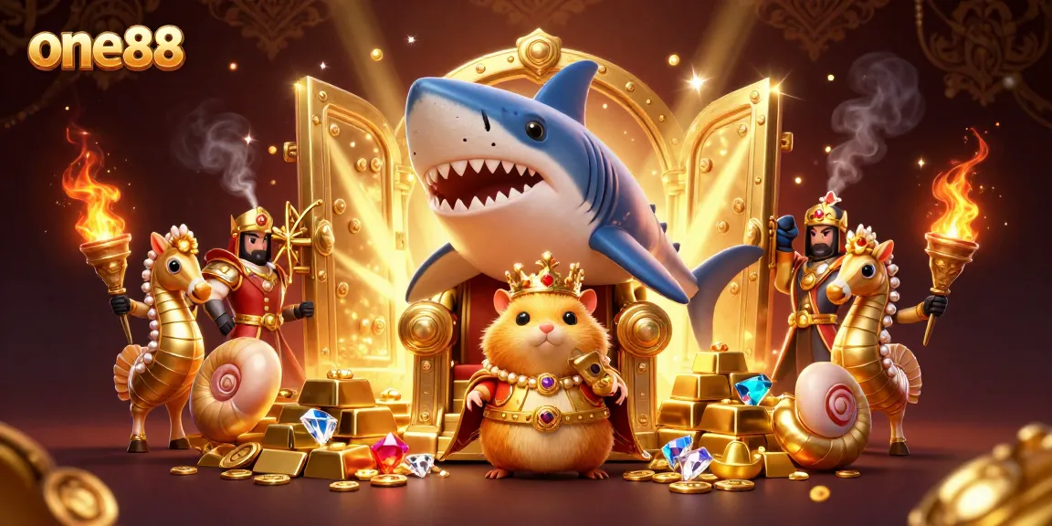 Experience the thrill of winning with one88's vibrant casino adventure featuring gems and gold.