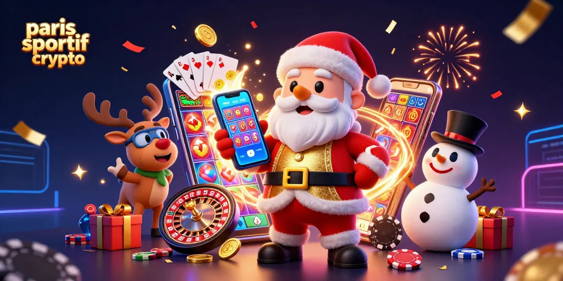 Participez aux paris sportif crypto avec excitation, assisté de Santa et ses amis au casino.